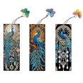 thumbnail image 2 of Marcapáginas Artístico Con Pintura Diamantes Pájaros Forma Especial 3 Uds. para Libros, 2 of 7
