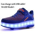 thumbnail image 2 of YAZI Kids Roller Shoes Boy Girl Sneakers with Wheels Become Sport Sneaker with Led for Christmas Birthday Children Show Gift, 2 of 15
