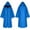 Blue, variant on Medieval Hooded Cloak for Women, Zip-Up Halloween Costume with Cape Sleeves & Adjustable Neck Tie (1 PC) White XXL