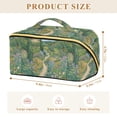 thumbnail image 4 of FORMRS Makeup Bag Travel Cosmetic Organizer for Women Fold Flat Zipper Pouch with Handle, Garden Scene, 4 of 8