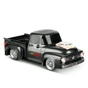 QFX BT-1956 RETRO TRUCK DUAL 2” BLUETOOTH SPEAKER WITH BASS RADIATOR AND ON-THE-GO LED LIGHTS (Black)