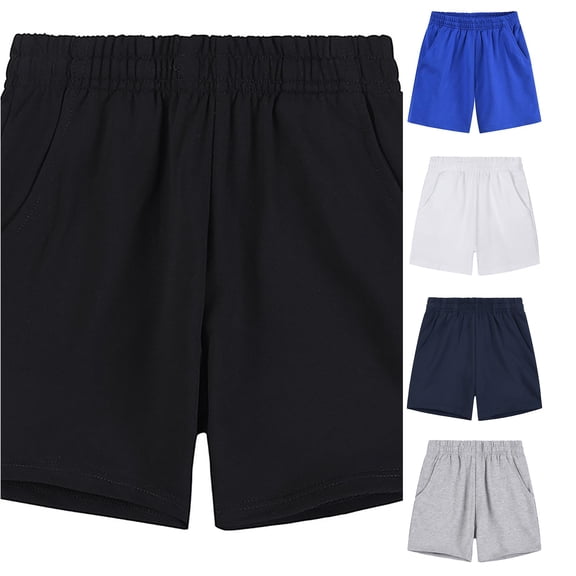 Byoo Toddler Girl's Baggy‑Fit Capri Casual Pants Pull‑On Athletic Shorts Street Play Bottoms,Black