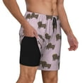 thumbnail image 3 of Fotbe Dachshund Dog Puppy Men’s Swim Trunks Quick Dry Swim Shorts Board Shorts with Mesh Lining-XX-Large, 3 of 9