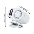 thumbnail image 3 of Leeye SQ03 Waist Clip Fan with Ice Cooling, Rechargeable Portable Personal Air Conditioner with 199 Speeds & LED Lights, Hands Free Bladeless Wearable Fan for Work Camping Outdoor, Black, 3 of 5