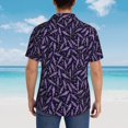thumbnail image 6 of Haiem Lavender Flowers Printed Hawaiian Shirt for Men - Men’s Casual Beach Summer Shirts - Stretch Fabric with Modern Fit-X-Large, 6 of 9