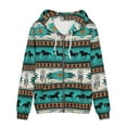 thumbnail image 5 of Renewold Vintage Southwestern Native Aztec Horses Print Zipper Hoodies for Women Size XL Dream Catchers Sweatshirts Soft Comfy Jacket Autumn Winter Long Sleeve Office Wear with Pocket, 5 of 5
