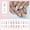 A, variant on Press On Nails Glossy Red Stripe French Tip Santa Hat Snowflake Glitter, Christmas Holiday Fake Nails 24pcs, Short Stick On Nails for Manicure and Nail Art Designs