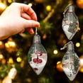 thumbnail image 4 of Visland 10cm Christmas Tree Ball LED Luminous White Ball Artificial Plants Red Fruits Festival Prop Xmas Party Decor Hanging Transparent Ball Pendant for Party, 4 of 6