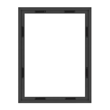MCS Canvas Float Frames 16x20 Frame, Black Frame for Finished Canvases, Vertical & Horizontal Wall Hanging Large Frame with Adhesive for Canvas Paintings (1-Pack)