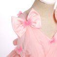 thumbnail image 5 of IBTOM CASTLE Toddler Girls Butterfly Birthday Dress Rainbow Tulle Formal Wedding Party Ruffle Tutu Dresses for Photo Shoot 3-4 Years Pink, 5 of 9