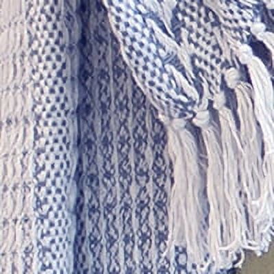 Modern Threads Batik Dusty Blue 100% Cotton Adult Throw Blanket, 50" x 60", 2 Pack