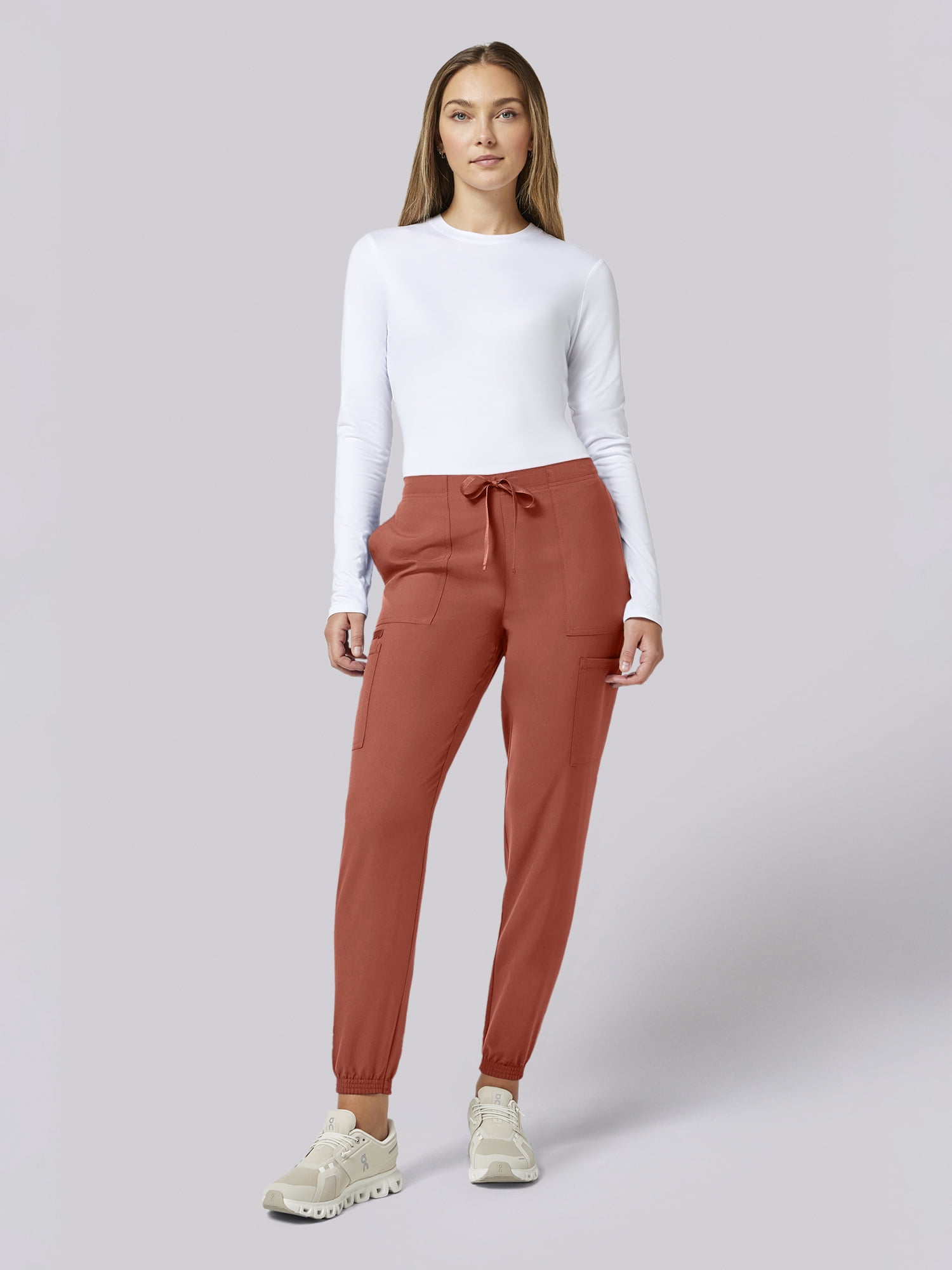 Scrubstar Core Essentials Women’s Drawstring Cargo Jogger Scrub Pant, Sizes XS–3XL