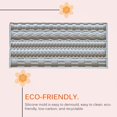 thumbnail image 3 of PENGXIANG DIY Five Braided Rope Border Pearl Geometric Pattern Fondant Baking Silicone Epoxy Mold Baking Tool, 3 of 10