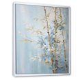 thumbnail image 2 of Designart "Blue Bamboo With Gold" Bamboo Floater Framed Canvas Art Print, 2 of 5