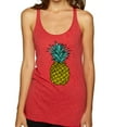 thumbnail image 1 of Wild Bobby, Trendy Tropical Pineapple, Fashion, Women Tri-Blend Racerback Tank Top, Vintage Red, X-Large, 1 of 4