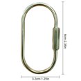 thumbnail image 4 of Brass Screw Lock Clip Practical Simple Style Car Keychain Brass Lock Keychain, 4 of 10
