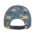 thumbnail image 6 of Qekee French Bulldog Yoga for Unisex Classic Polyester twill fabric Baseball Cap Soft Unconstructed Adjustable Size, 6 of 9