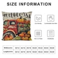 thumbnail image 5 of Qinduosi pack Pillow Covers Autumn Harvest with Vintage Red Truck Farmhouse Decorative Throw Cushion Covers Pillowcases,Inches, 5 of 5