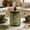 Green, variant on Emdiqzs Textured Colored Glass Storage Jars Wooden Lids Airtight Kitchen Pantry Organizers for Food Storage, Blue, Green, Pink, Red, Yellow