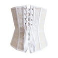 thumbnail image 6 of Fjofpr Sale White Corset Tops for Women Fashion Women's Plus Size Button Lace Boned Corsets Shapewear Outfit Solid Sexy Underwear Shapewear, 6 of 6