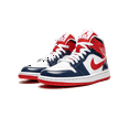 thumbnail image 2 of Jordan WOMENS AIR JORDAN 1 MID WMNS "Patent Leather Navy / White / Red" DJ5984 400 from Stadium Goods, 2 of 8