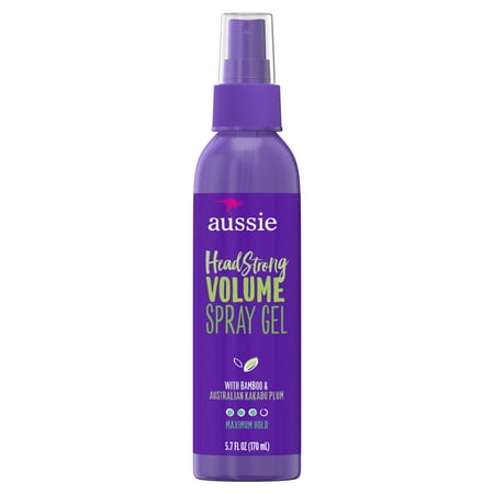 (2 Pack) Aussie Headstrong Volume Spray Hair Gel, 5.7 Fl (Best Hair Products To Add Volume)