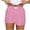 Hot Pink, variant on BLTIBY 2024 Womens Plaid Printed Shorts Casual Ladies Summer Shorts Elastic Waist Lightweight Comfortable with Pockets Loose Sweat Shorts Workout Lounge Shorts Blue S