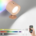 thumbnail image 2 of Luces LED Recargables por USB con Control Remoto, 3 Temperaturas de Color, RGB, 7 Colores, Rotación de 360°, Instalación Magnética, 2 of 5