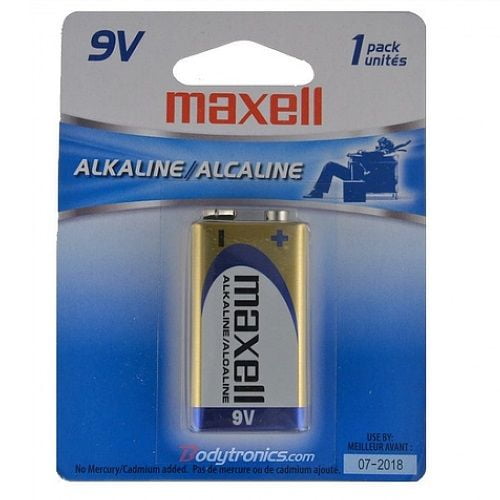 Maxell 9V DC Pile Alcaline Or