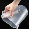 thumbnail image 5 of Liquid Container Plastic with Lid Large Capacity Transparent Mixing Cup Clear Laboratory Beaker Graduated Measuring Cup 1000ML, 5 of 8