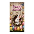 thumbnail image 4 of Luxcidy Easter Door Cover Cute Rabbit Door Party Decoration Supplies, Front Door Covers Spring Wall Decorations Bunny Backdrop for Indoor Outdoor Home Office Classroom Decor 35 x 71 (T), 4 of 6