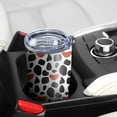 thumbnail image 5 of Leopard Print 20oz Coffee Tavel Tumblers, Stainless Steel Mobile Tumbler, Vacuum Insulated Coffee Mug with Lid, Spill-Proof Travel Cup for Hot & Cold Drinks, 5 of 6