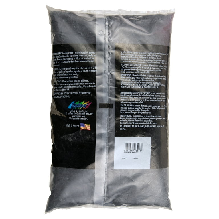 Stoney River Black Aquatic Sand 5-Pound Bag