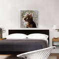 thumbnail image 2 of ARTCANVAS Bengal Cat Breed Thinking Canvas Art Print - Size: 26" x 26" (0.75" Deep), 2 of 9