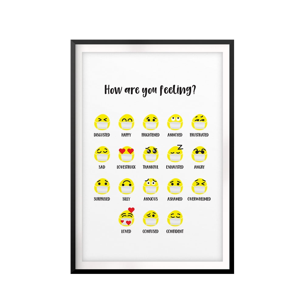 How Are You Feeling Today 11 X 14 Unframed Print Emoji Wall Art Walmart Com Walmart Com