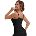 thumbnail image 2 of DARING DIVA Women's Long V-Neck Padded Camisole Seamless Slim Fit Tank XL Black, 2 of 5