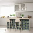 thumbnail image 6 of Mi Alma Removable Vinyl Retro Flower Green/Red Backsplash Tile Stickers, 24pcs, 6 of 11