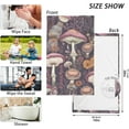 thumbnail image 2 of Coolnut Bathroom Hand Towels 2 Pcs Magic Purple Mushroom Print, Cotton Bath Towels Lightweight Quickdry for Bathroom Ktichen Travel Gym, 16"×28", 2 of 6