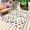 Light Blue White, variant on Polka Dots Outdoor Rug for Patio/Deck/Porch, Non-Slip Large Area Rug 5 x 7 Ft, Children's Day Colorful Watercolor Abstract Indoor Outdoor Rugs Washable Area Rugs, Reversible Camping Rug Carpet Runner