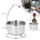 thumbnail image 5 of Juego de cuencos de soporte para afeitar, soporte para brochas de afeitar, taza para afeitar, soporte para afeitar de acero inoxidable, cuenco para jabón de afeitar LHCER  Descripción de la referencia, 5 of 8