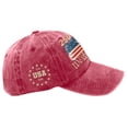 thumbnail image 6 of USA 250th Anniversary Hat 1776–2026 Patriotic Embroidered Flag Map Baseball Cap Unisex, 6 of 7