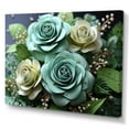 thumbnail image 2 of Designart "Precision Rose Artistry I" Roses Canvas Prints, 2 of 7