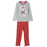 Bowanadacles Christmas Family Matching Santa Claus Printed Pajamas Set