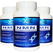 Genex NMN Supplement 250mg per Serving - DNA Repair,  Energy Metabolism, 180 White Veggie Capsules (3-Pack)