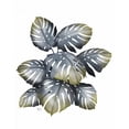 thumbnail image 2 of Fab Funky 26x32 White Modern Wood Framed Museum Art Print Titled - Monstera Plant, Grey and Gold, 2 of 4