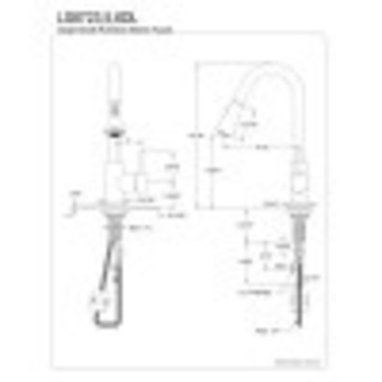 Gourmetier Concord Single-Handle Pull-Down Kitchen Faucet In Brushed Brass - High Arch Spout With Sprayer