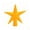 Yellow, variant on 7.8 Inch Red Velvet Christmas Tree Topper Star Holiday Ornament |Hollow-out Star Design, Festive Centerpiece for Seasonal Decorating, Adds Elegant to Home