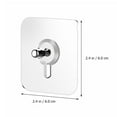 thumbnail image 3 of 20Pcs Furniture Clear Hanger Pads with Screws Non-Trace Hooks Kitchen Stickers, 3 of 7