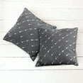 thumbnail image 6 of Ambesonne Classic Rock Throw Pillow Cover 2 Pack, 4 String Guitars, 16", Charcoal Grey and White, 6 of 7