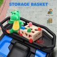 thumbnail image 4 of Qaba 12V Kids ATV, Battery Powered 4 Wheeler Quad with Spring Suspension Wheels, Rear Storage Basket, Lights, Music, Blue, 4 of 9